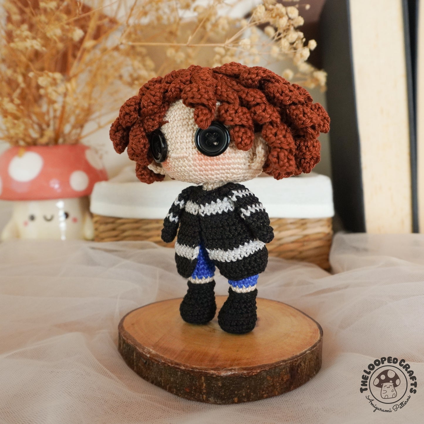 Mini Amigurumi Wybie Button Eyes Inspired