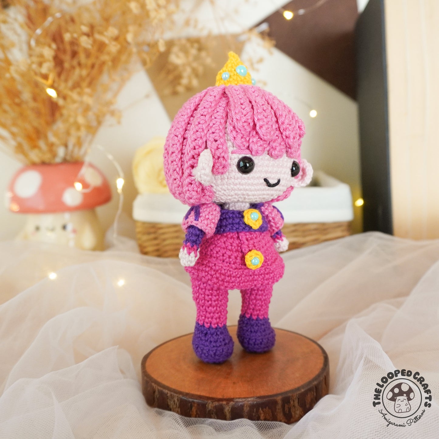 Mini Amigurumi Adventure Time Gender Swap Prince Gumball Inspired
