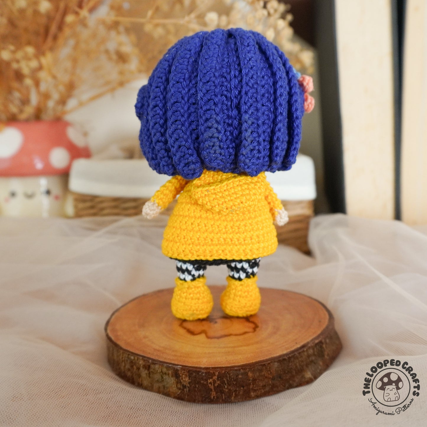 Mini Amigurumi Coraline Button Eyes Inspired