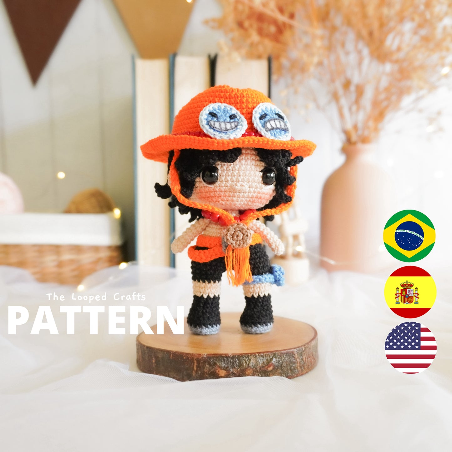 Mini Amigurumi Crochet Pattern Pirate Fire Fist