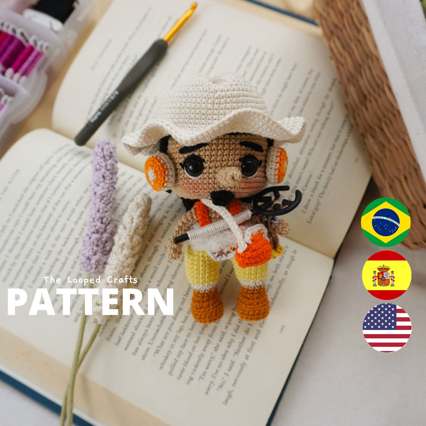 Mini Amigurumi Crochet Pattern Pirate Sniper