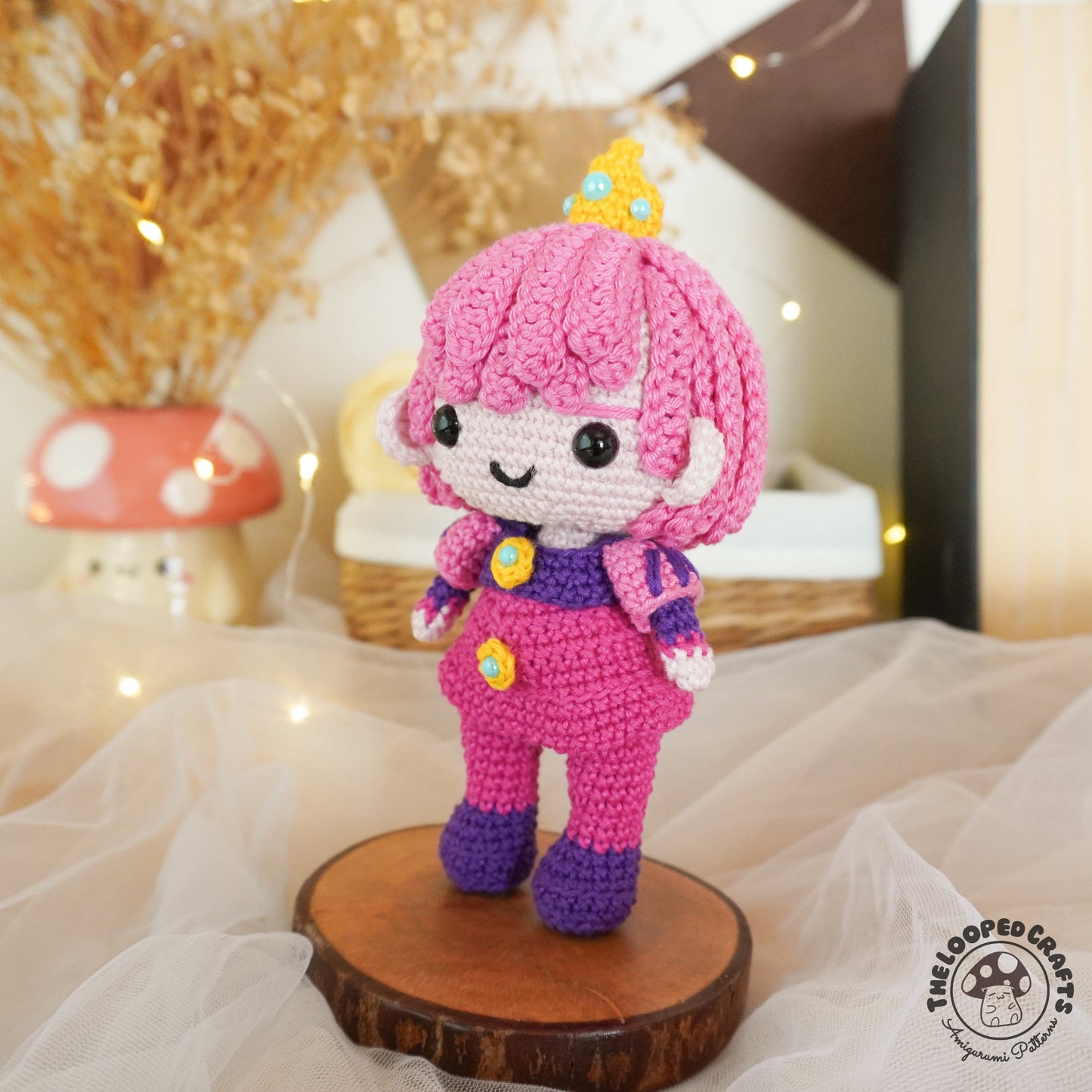 Mini Amigurumi Adventure Time Gender Swap Prince Gumball Inspired