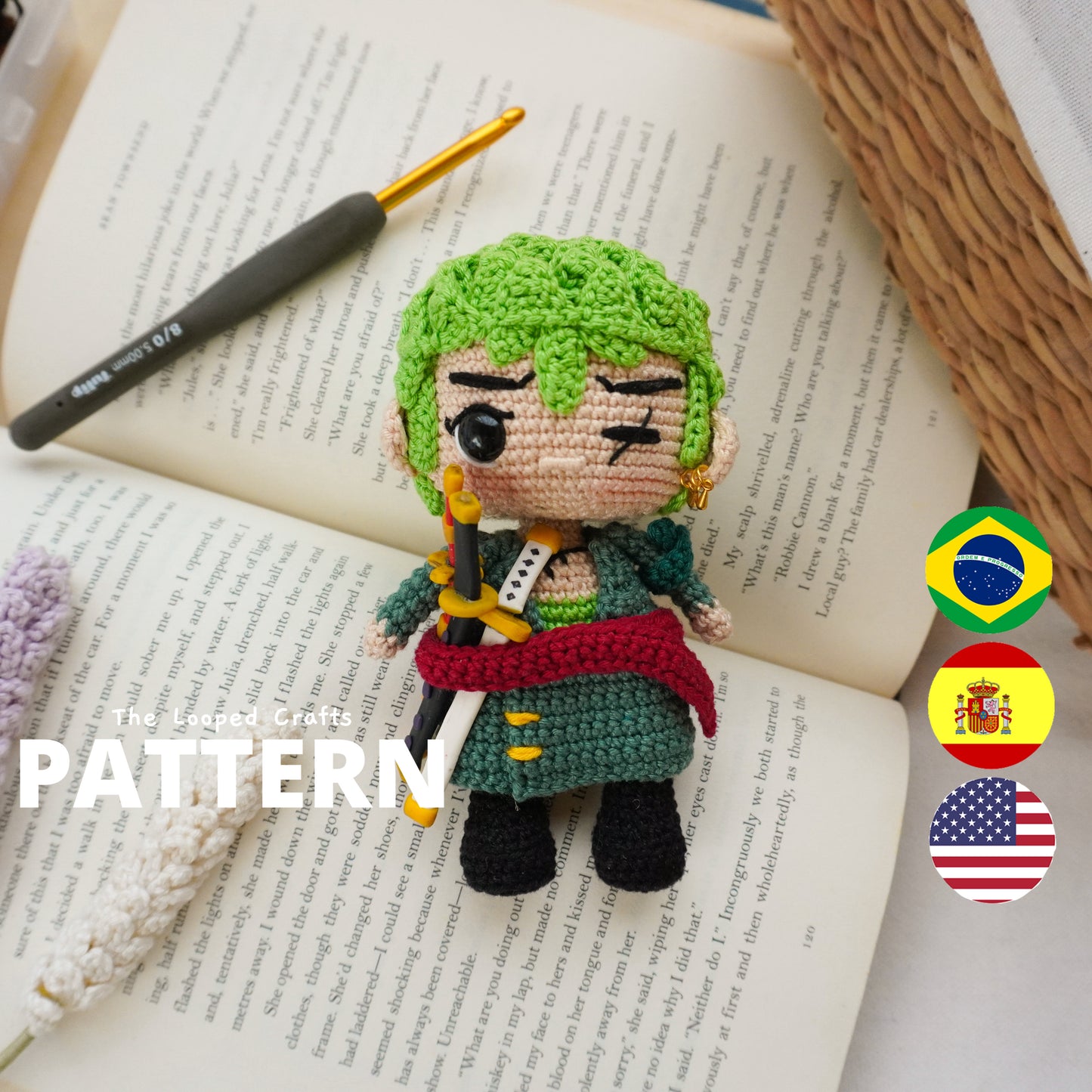 Mini Amigurumi Crochet Pattern Pirate Swordsman