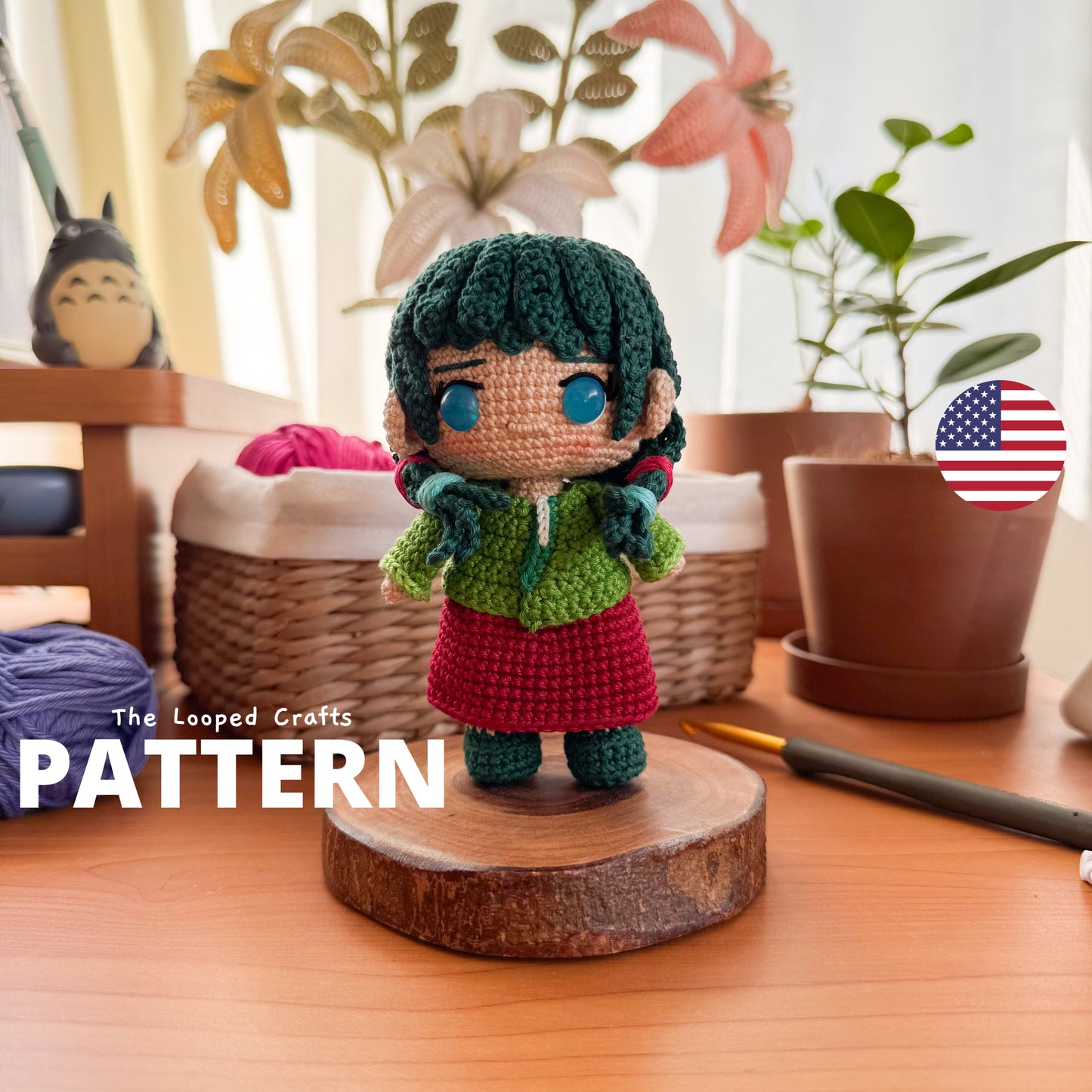Mini Amigurumi Crochet Apothecary Girl