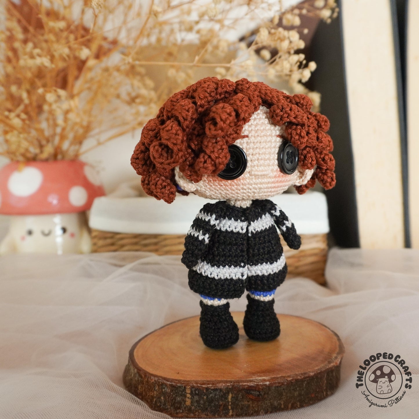 Mini Amigurumi Wybie Button Eyes Inspired