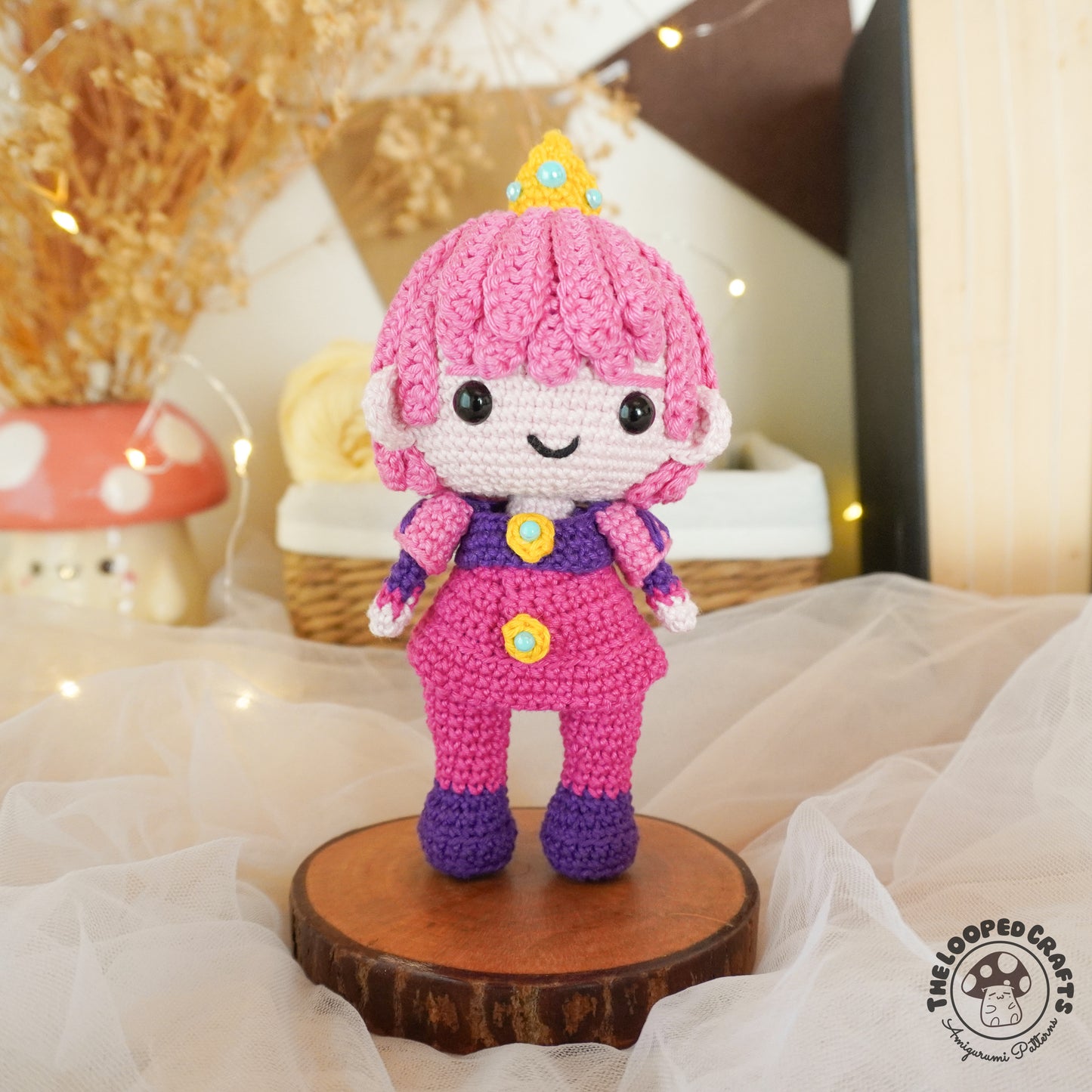 Mini Amigurumi Adventure Time Gender Swap Prince Gumball Inspired