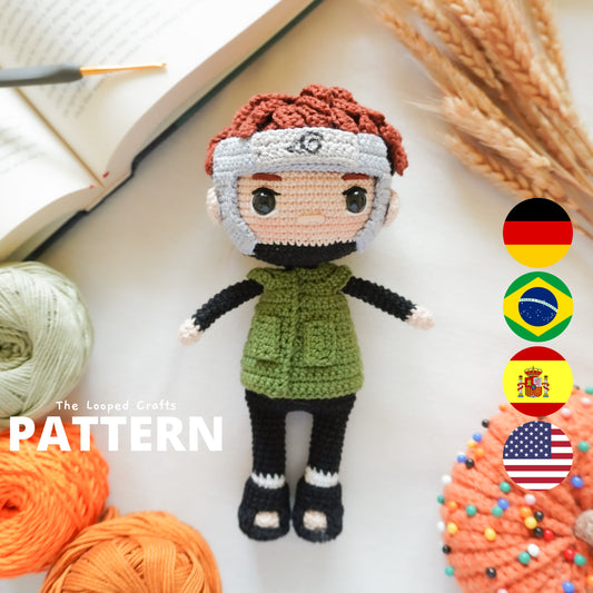 Amigurumi Crochet Pattern Wood Ninja
