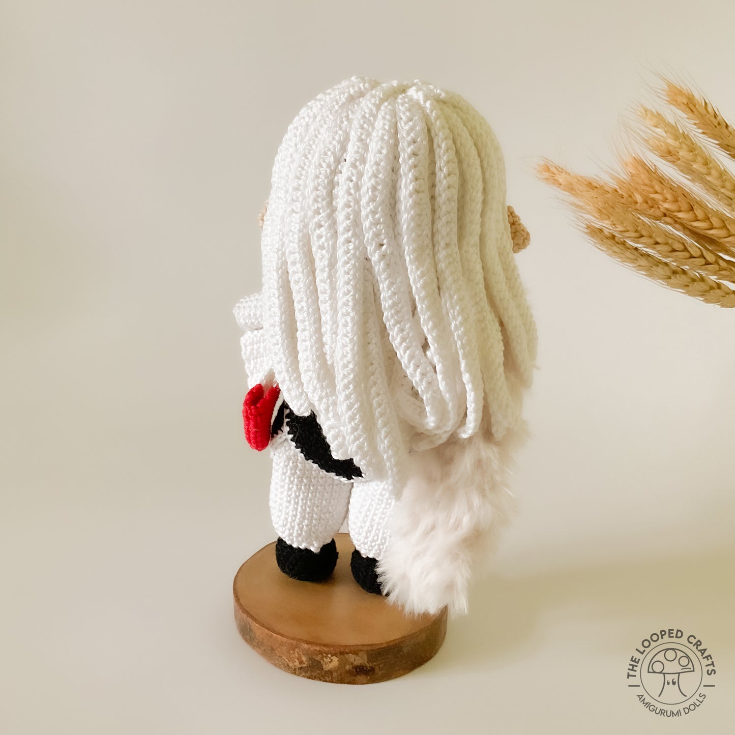 Amigurumi Crochet Pattern White Demon Dog