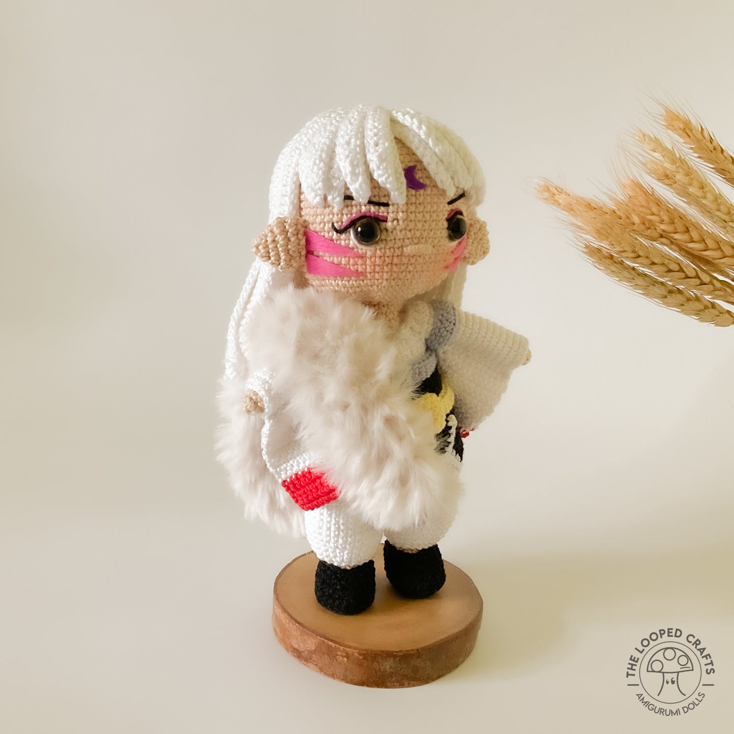 Amigurumi Crochet Pattern White Demon Dog