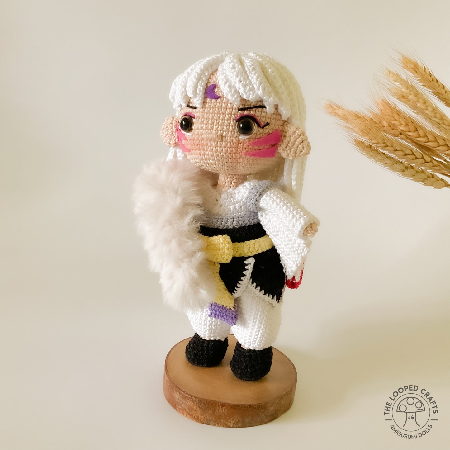 Amigurumi Crochet Pattern White Demon Dog