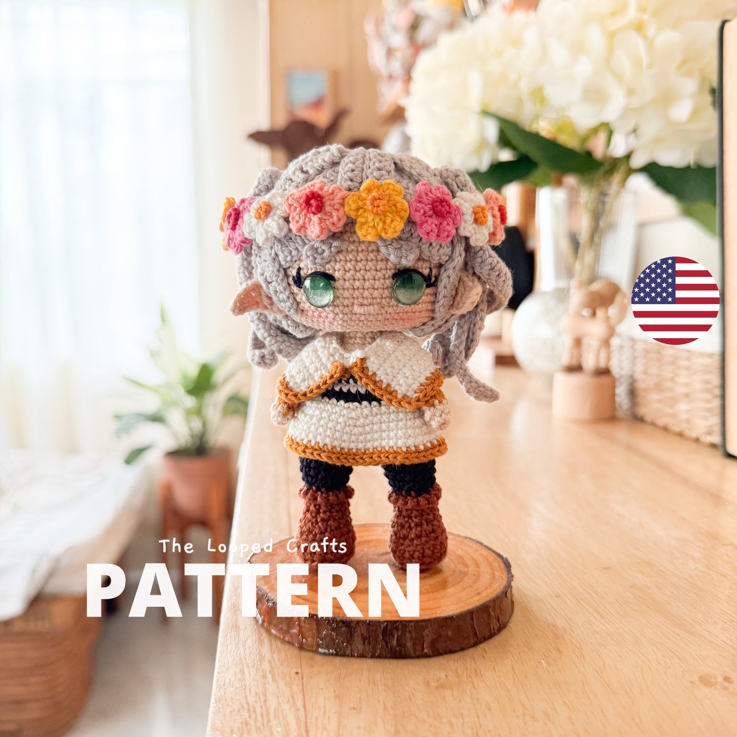 Mini Amigurumi Crochet Elf Mage