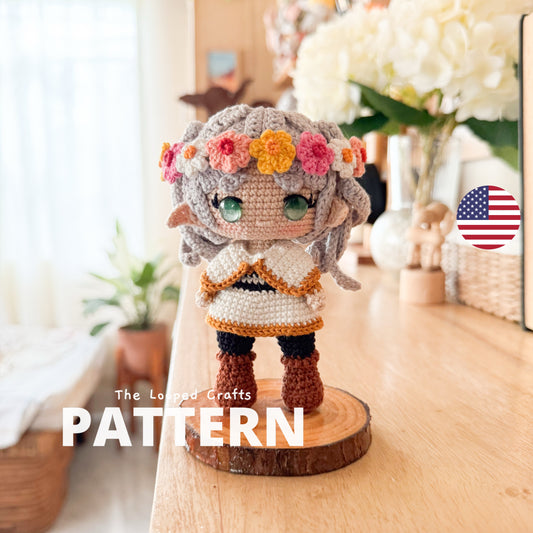 Mini Amigurumi Crochet Elf Mage