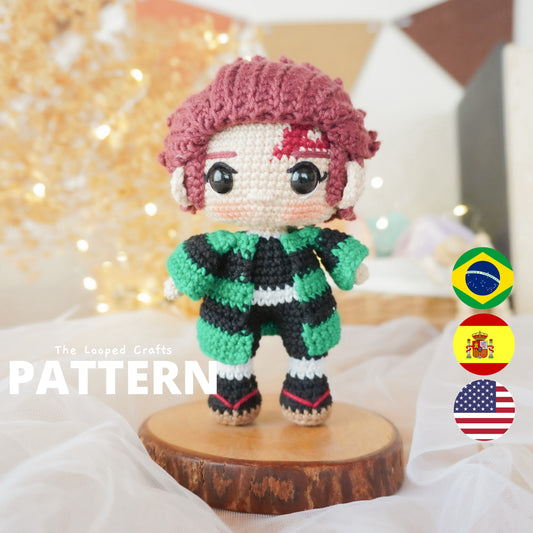 Mini Amigurumi Crochet Pattern Tanjiro