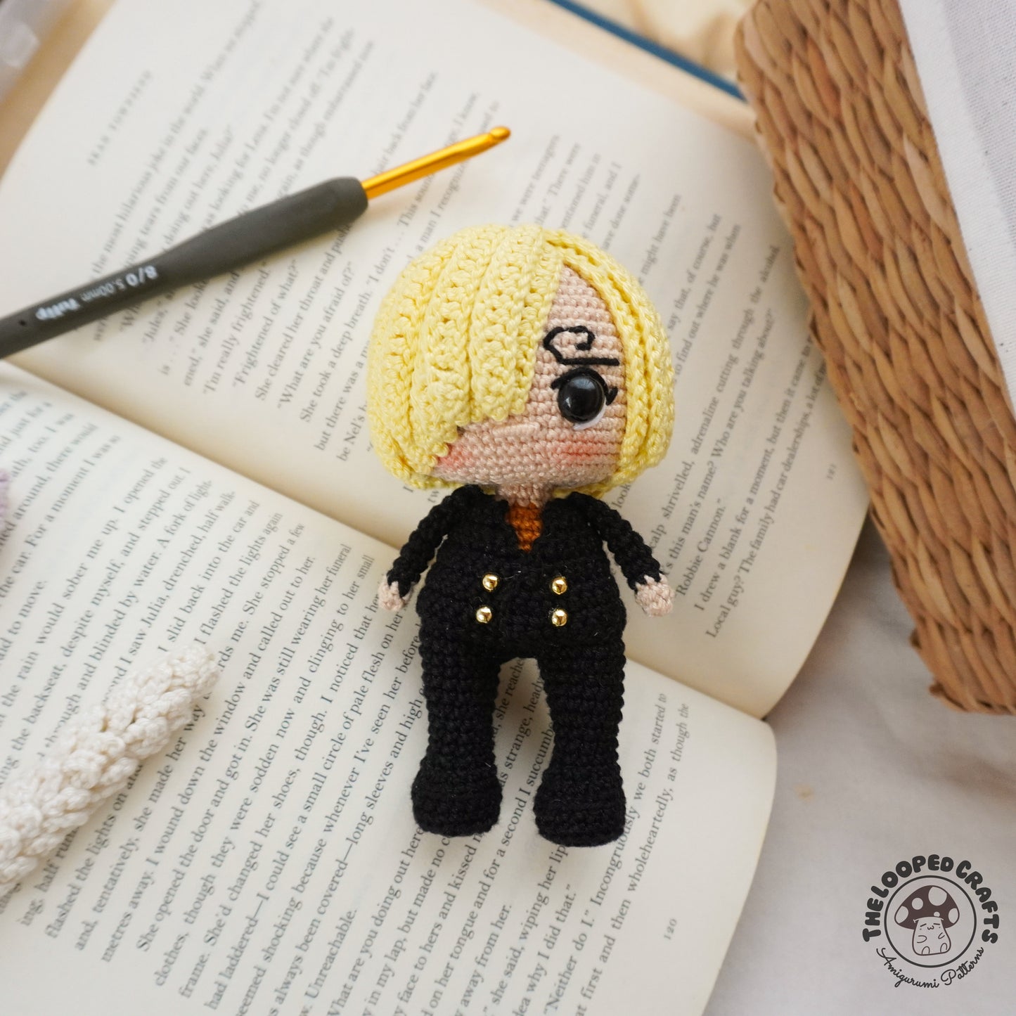 Mini Amigurumi Crochet Pattern Pirate Straw Hat