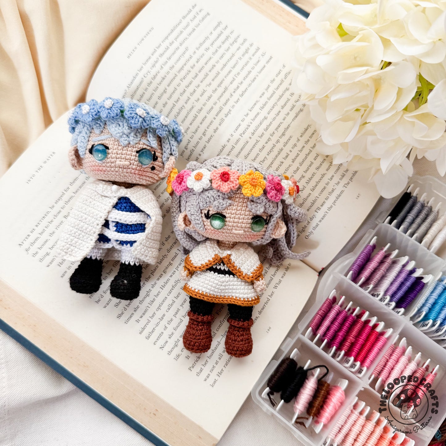 Mini Amigurumi Crochet The Hero and Elf Mage Party