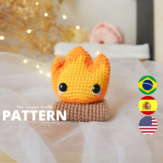 Mini Amigurumi Crochet Pattern Calcifer