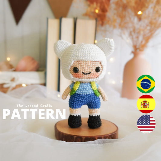 Mini Amigurumi Crochet Pattern Finn the human