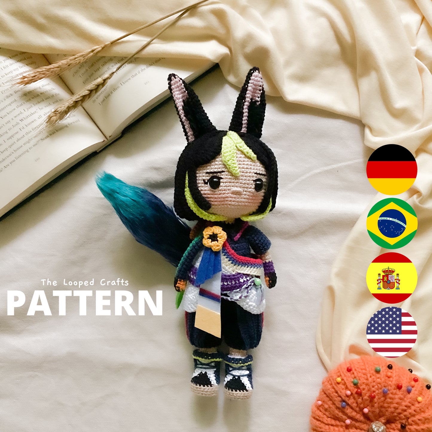 Amigurumi Pattern Inspired Genshin 7 bundle