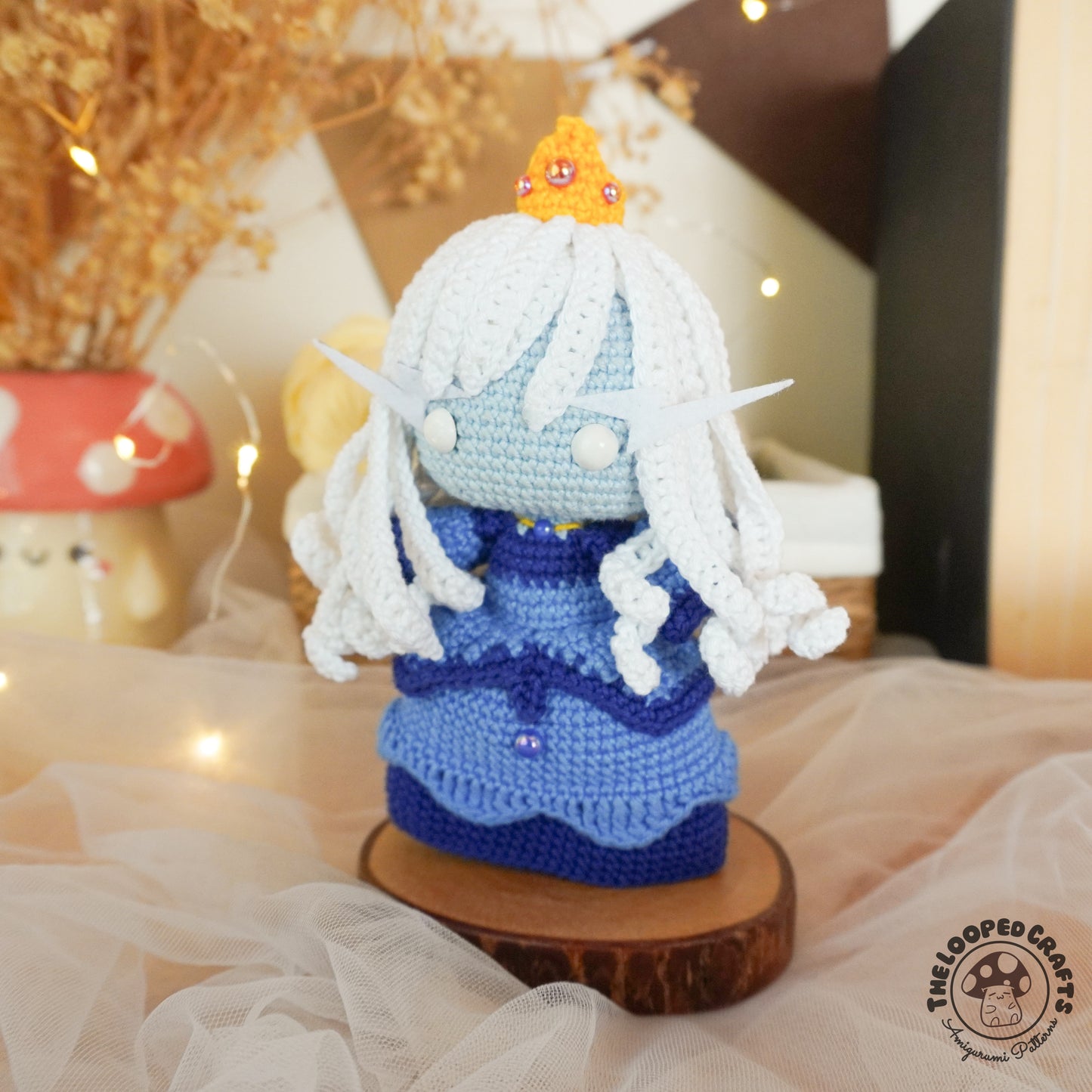 Mini Amigurumi Adventure Time Gender Swap Ice Queen Inspired