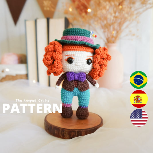 Mini Amigurumi Crochet Pattern Mad Hatter