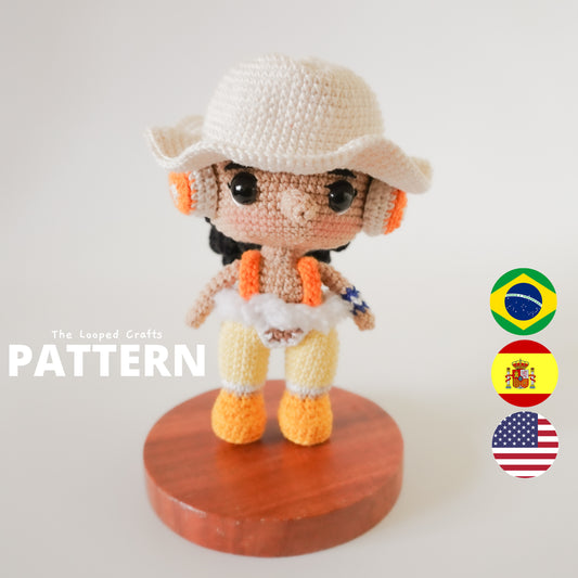 Mini Amigurumi Crochet Pattern Pirate Sniper