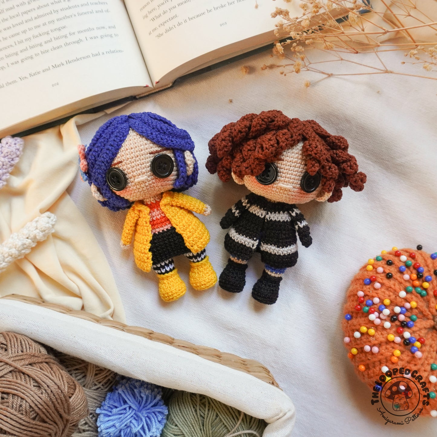 Mini Amigurumi Coraline Inspired Bundle