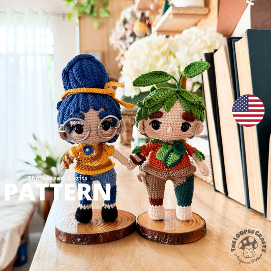 Mini Amigurumi Crochet May and Cody