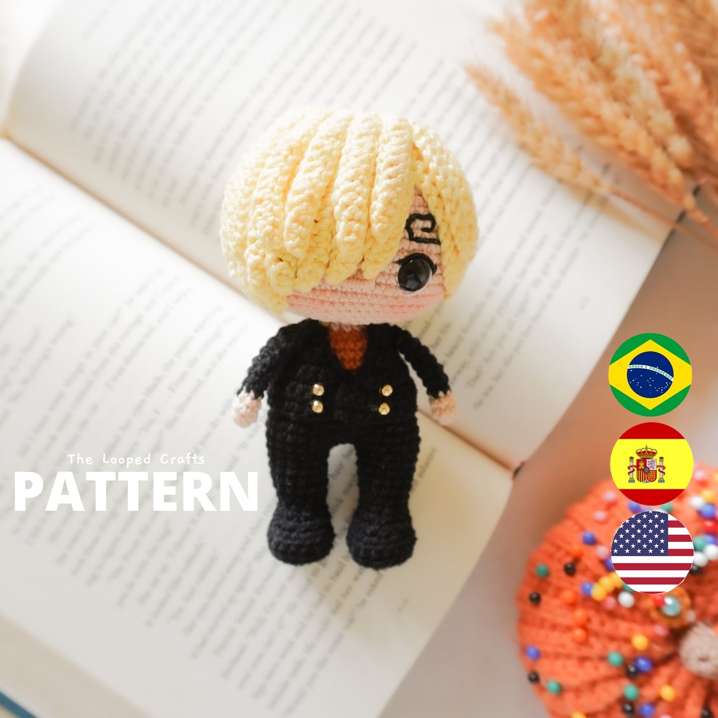 Mini Amigurumi Crochet Pattern Pirate Cook