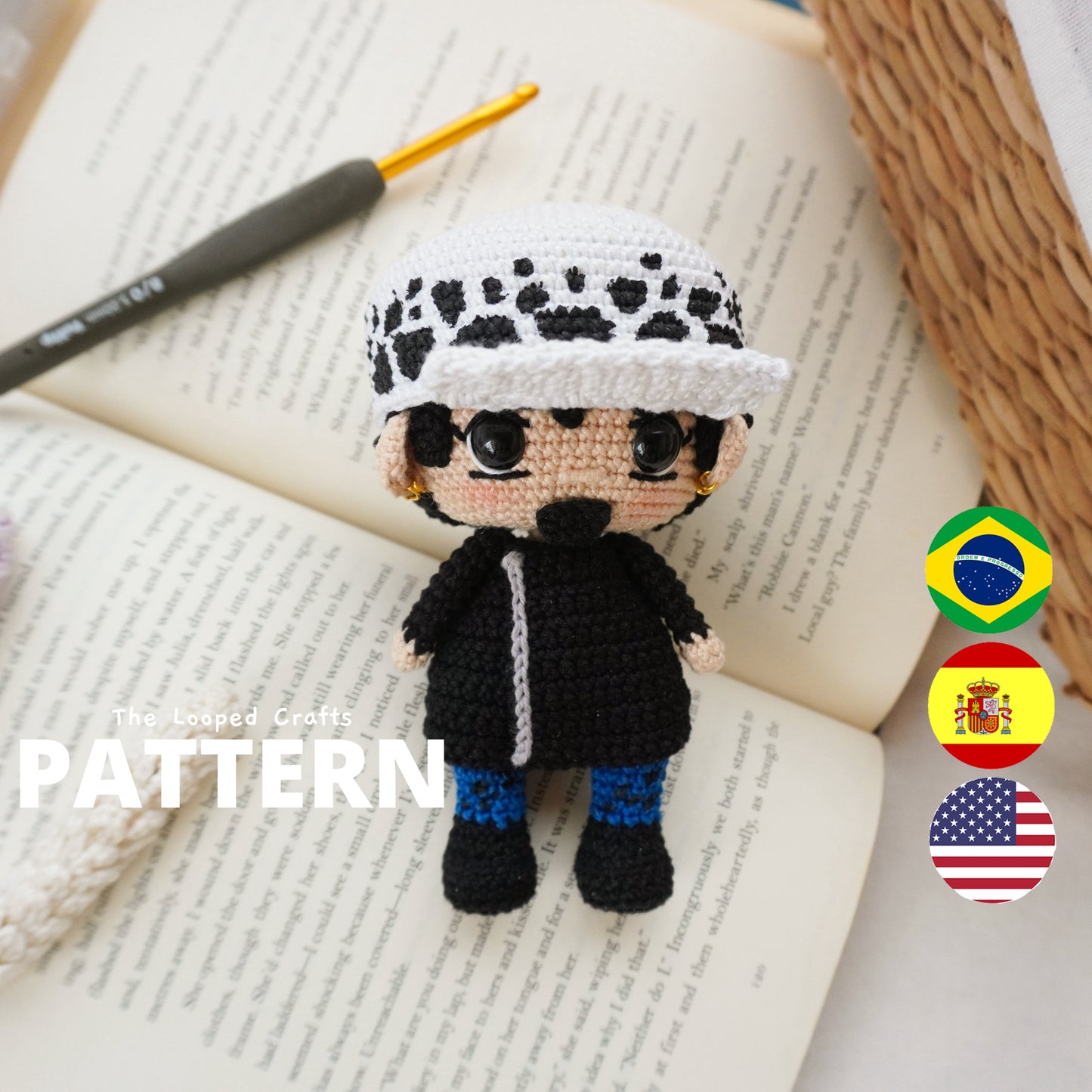 Mini Amigurumi Crochet Pattern Pirate Room