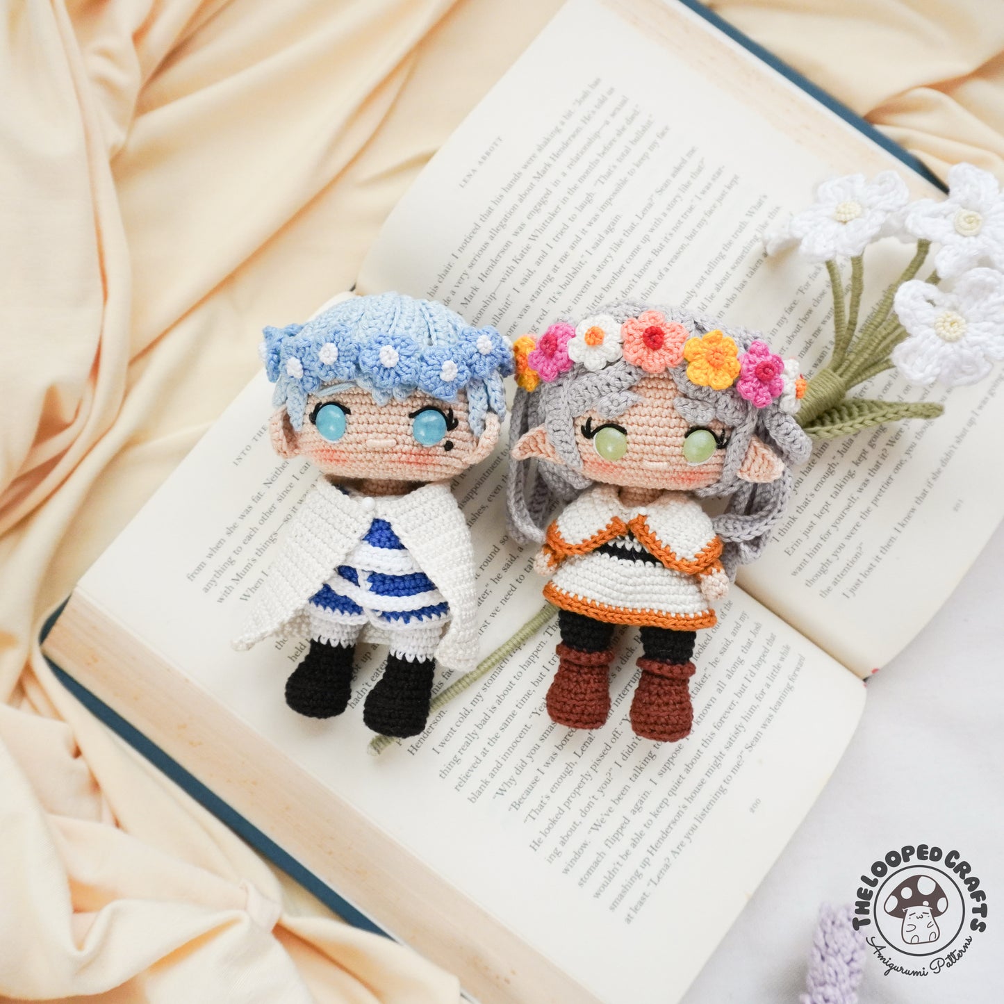 Mini Amigurumi Crochet The Hero and Elf Mage