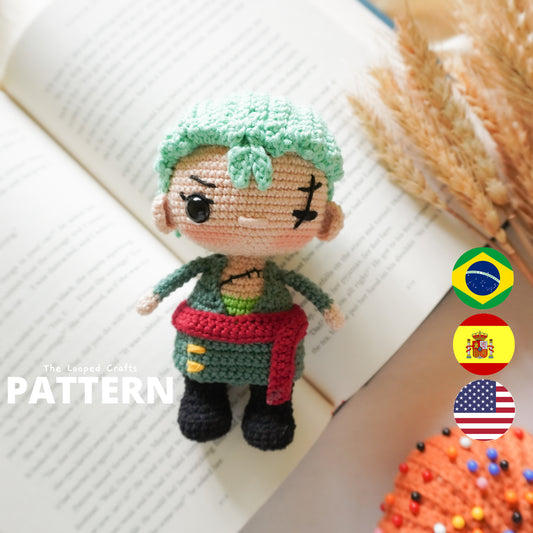 Mini Amigurumi Crochet Pattern Pirate Swordsman