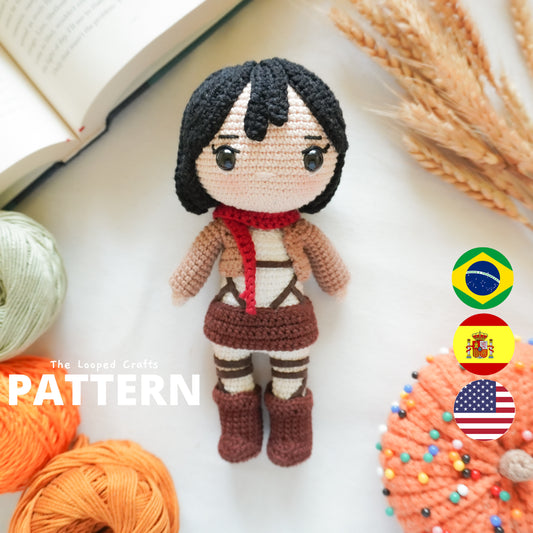 Amigurumi Crochet Pattern Red Scarf